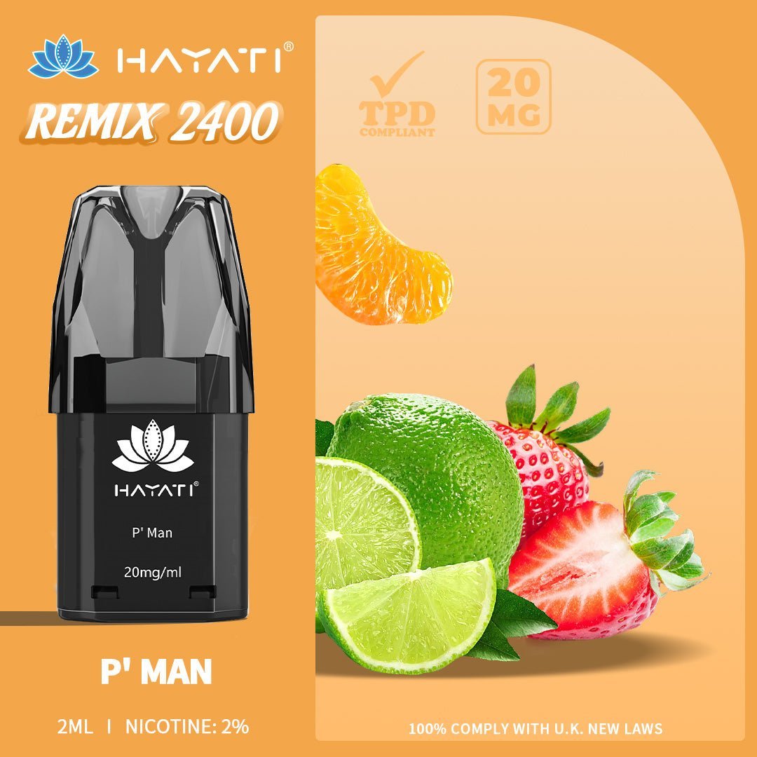 Hayati Remix 2400 Puffs Replacement Pods - Vape Wholesale Mcr