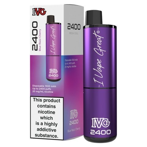Buy Bulk IVG 2400 Disposable Vape Pod Puff Bar Box of 5 - Vape Wholesale Mcr