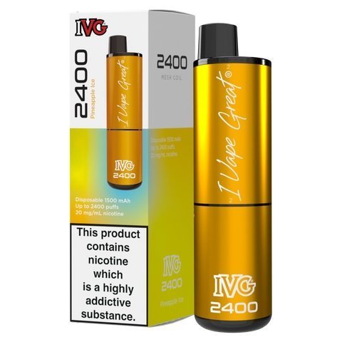 Buy Bulk IVG 2400 Disposable Vape Pod Puff Bar Box of 5 - Vape Wholesale Mcr