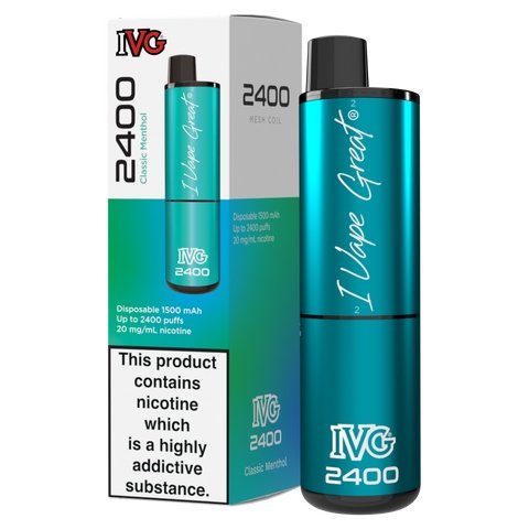 Buy Bulk IVG 2400 Disposable Vape Pod Puff Bar Box of 5 - Vape Wholesale Mcr