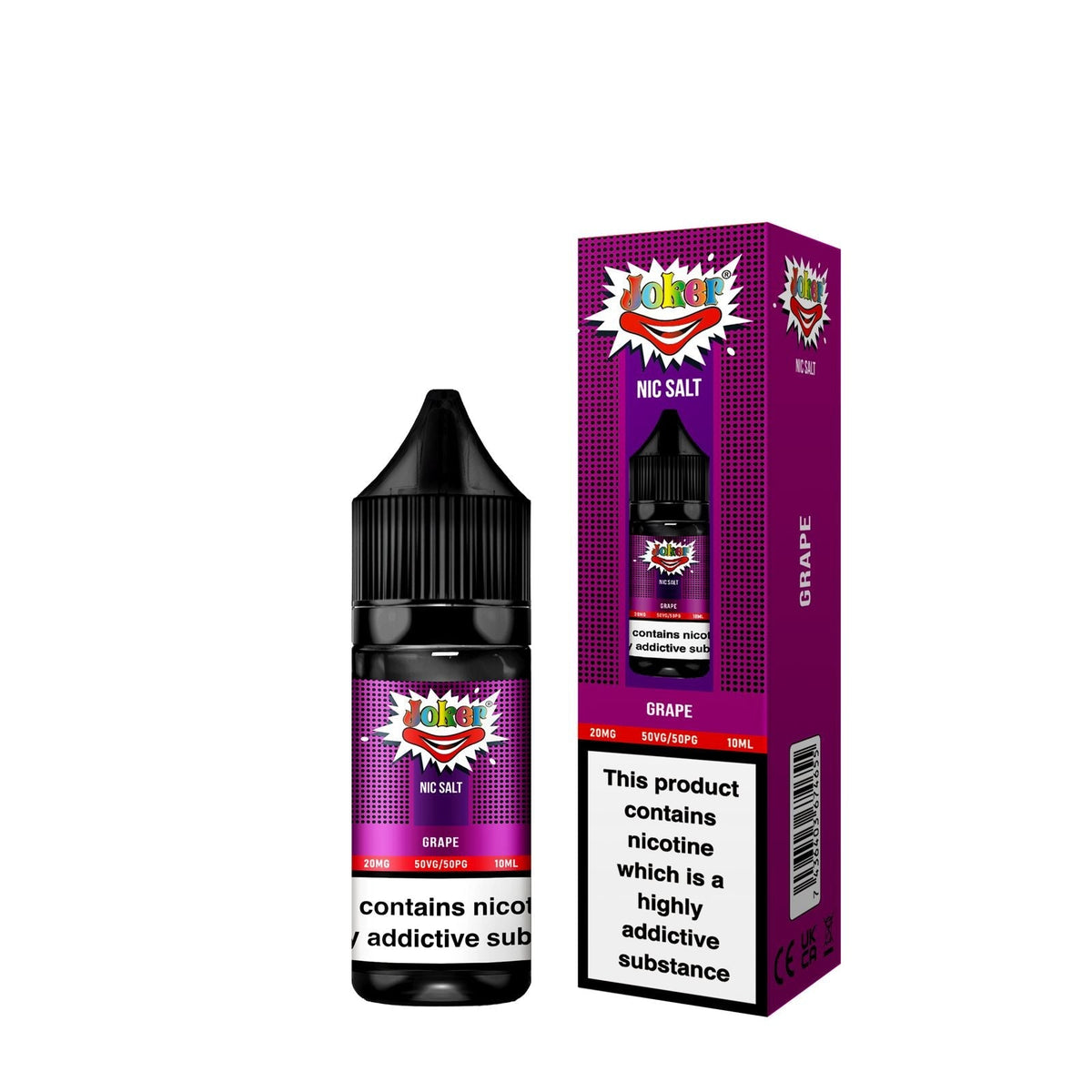 Joker Nic Salt 10ml E-liquids - Box of 10 - Vape Wholesale Mcr