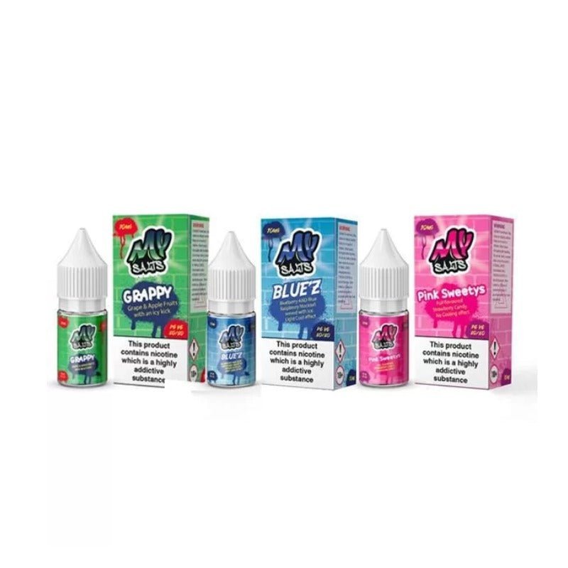Buy Bulk My Salts 10ML Nic Salt (Pack of 10) - Vape Wholesale Mcr