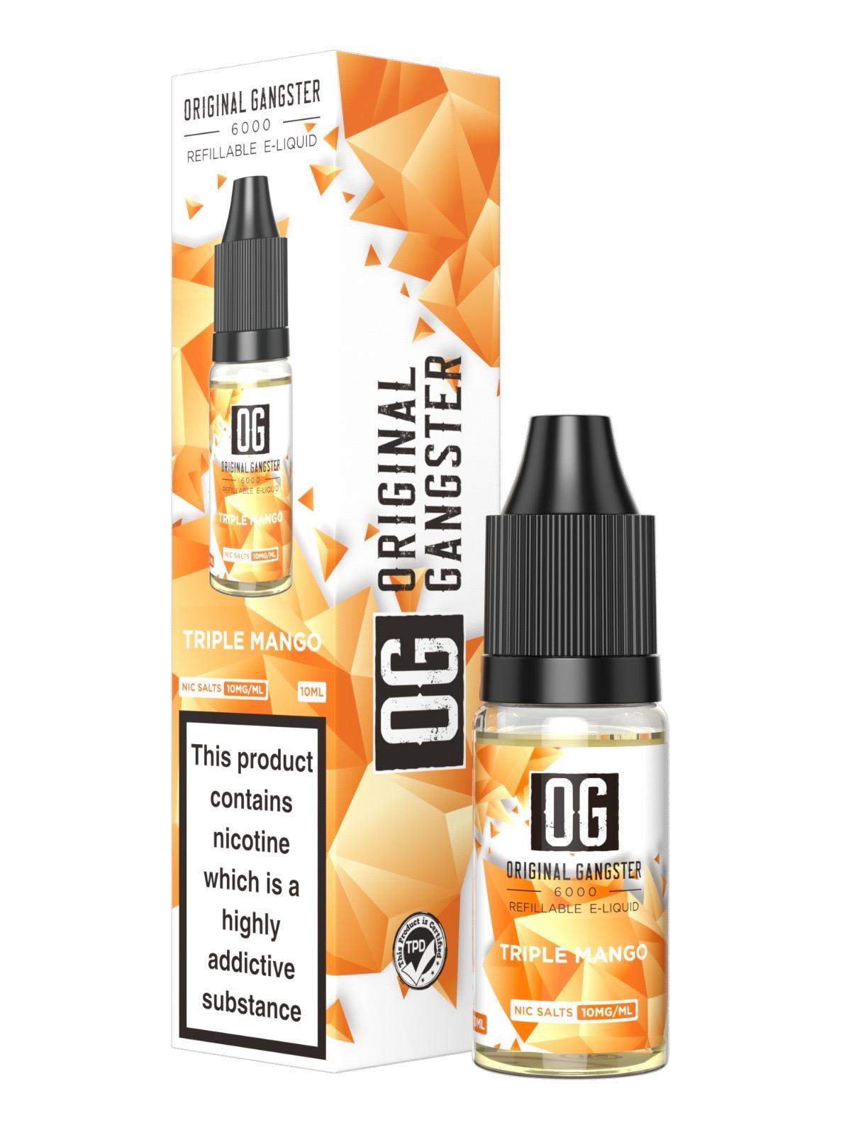 OG Original Gangster 6000 Salt 10ml ( Box of 10 ) - Vape Wholesale Mcr