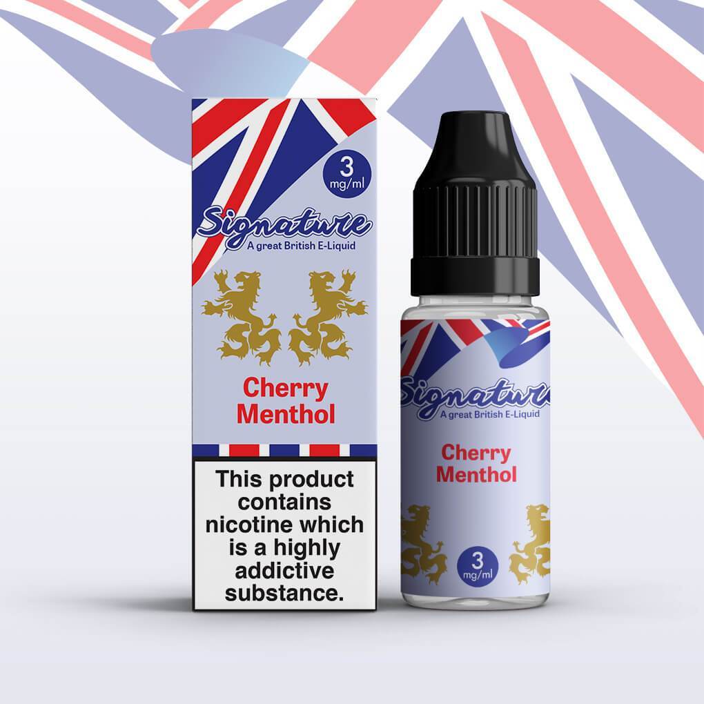 Signature - Cherry Menthol - 10ml (Pack of 10) - Vape Wholesale Mcr