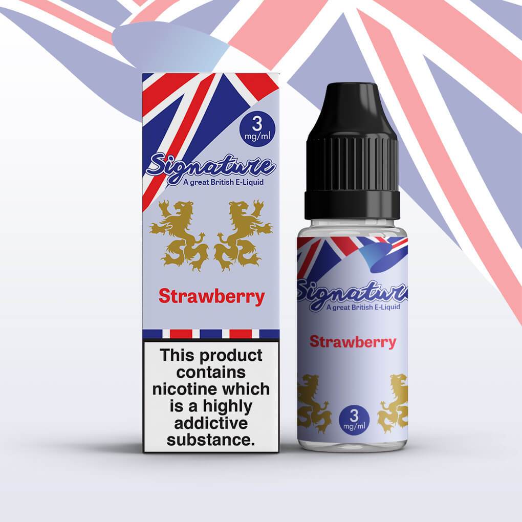 Buy Bulk Signature - Strawberry 10ml Elquid (Pack of 10) - Vape Wholesale Mcr