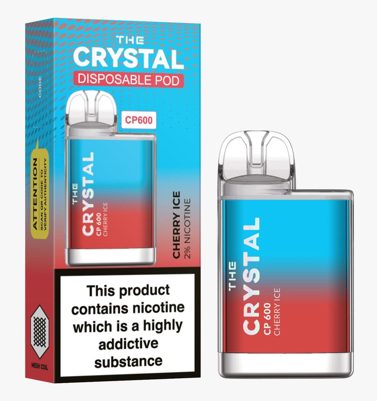 Buy Bulk The Crystal CP600 Disposable Vape Puff Mini Pod Box of 10 - Vape Wholesale Mcr