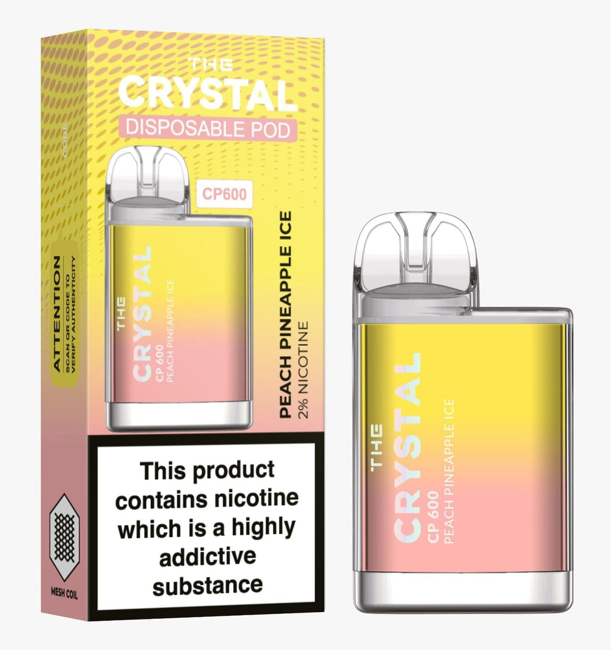 Buy Bulk The Crystal CP600 Disposable Vape Puff Mini Pod Box of 10 - Vape Wholesale Mcr