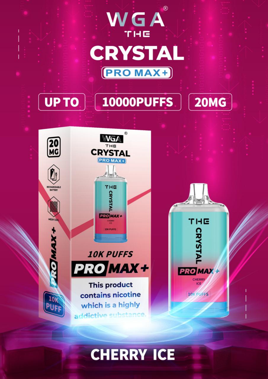 Buy Bulk The Crystal Pro Max + 10000 Disposable Vape Pod Box of 10 - Vape Wholesale Mcr