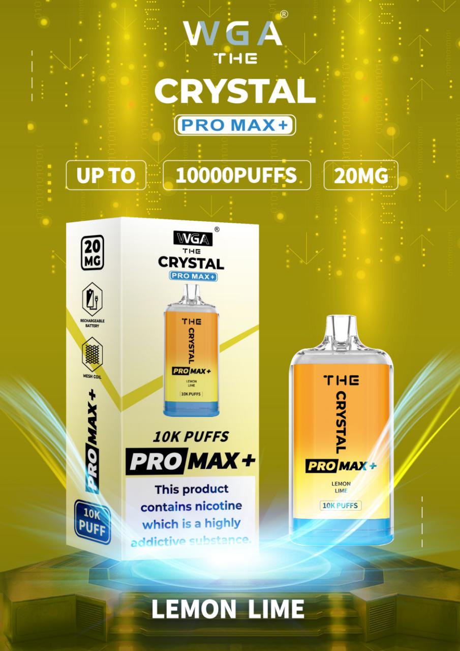 Buy Bulk The Crystal Pro Max + 10000 Disposable Vape Pod Box of 10 - Vape Wholesale Mcr