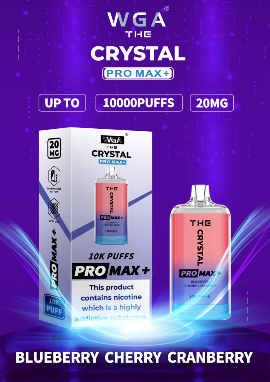 Buy Bulk The Crystal Pro Max + 10000 Disposable Vape Pod Box of 10 - Vape Wholesale Mcr