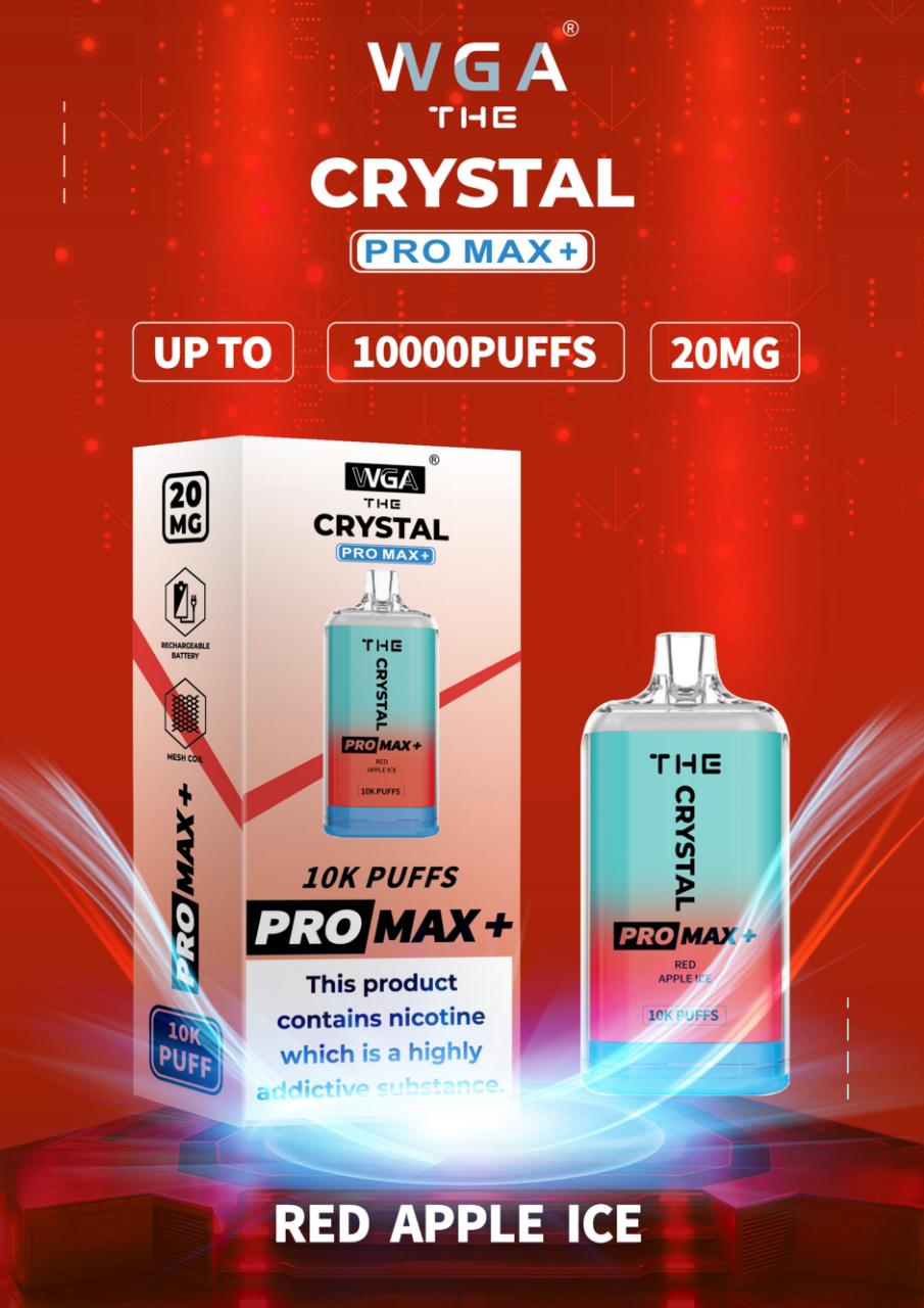 Buy Bulk The Crystal Pro Max + 10000 Disposable Vape Pod Box of 10 - Vape Wholesale Mcr