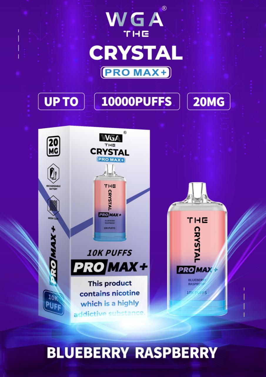 Buy Bulk The Crystal Pro Max + 10000 Disposable Vape Pod Box of 10 - Vape Wholesale Mcr