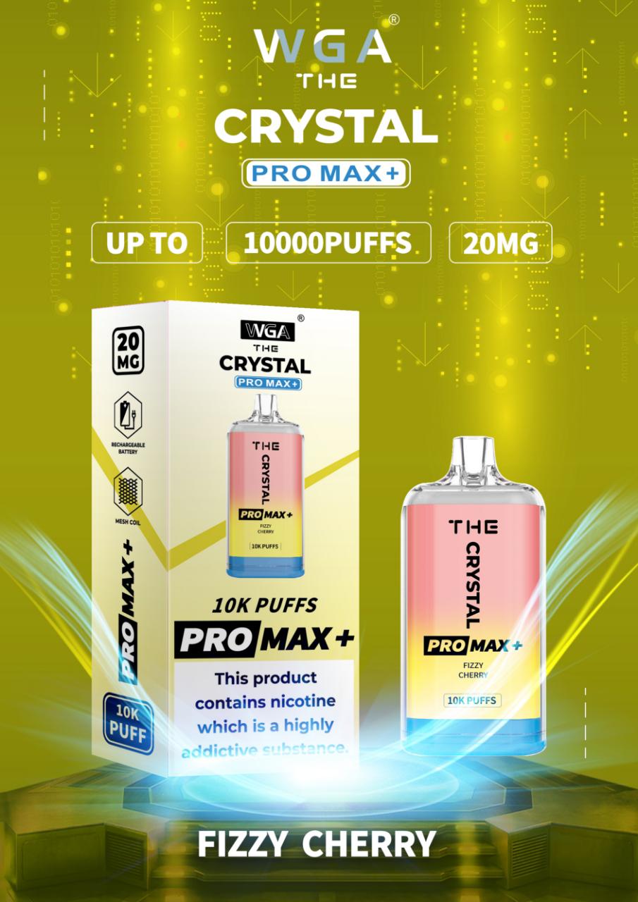 Buy Bulk The Crystal Pro Max + 10000 Disposable Vape Pod Box of 10 - Vape Wholesale Mcr