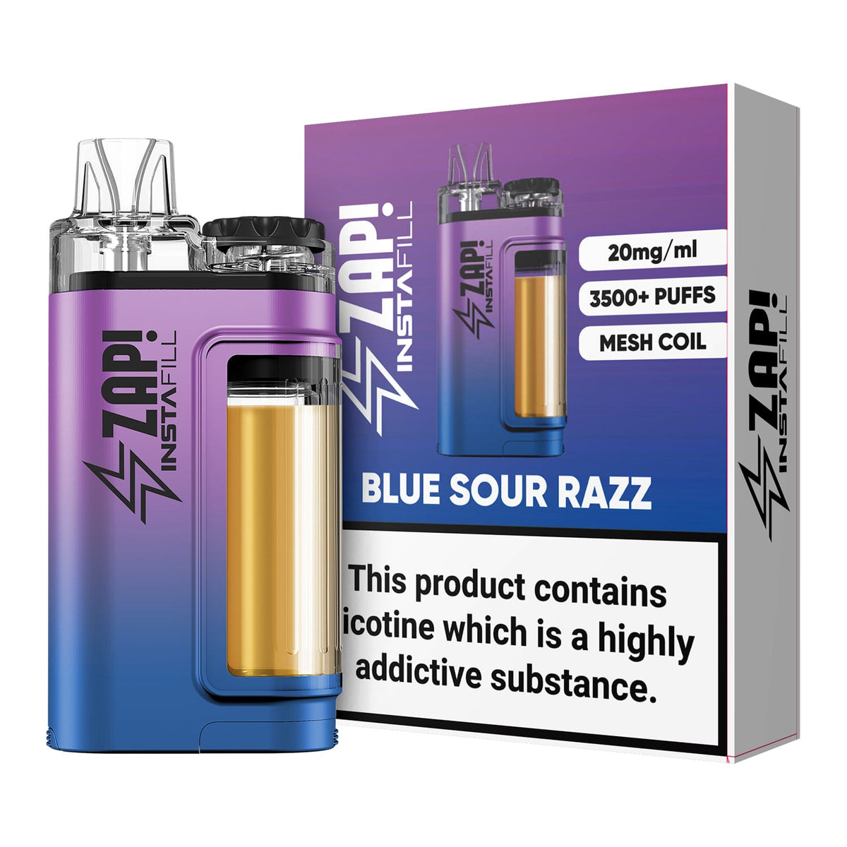Buy Bulk Zap! Instafill 3500 Puffs Disposable Pod Vape Kit Box Of 10 - Vape Wholesale Mcr
