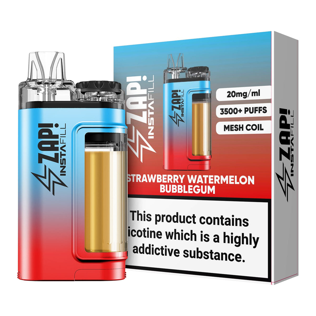 Buy Bulk Zap! Instafill 3500 Puffs Disposable Pod Vape Kit Box Of 10 - Vape Wholesale Mcr