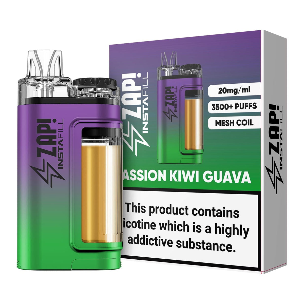 Buy Bulk Zap! Instafill 3500 Puffs Disposable Pod Vape Kit Box Of 10 - Vape Wholesale Mcr