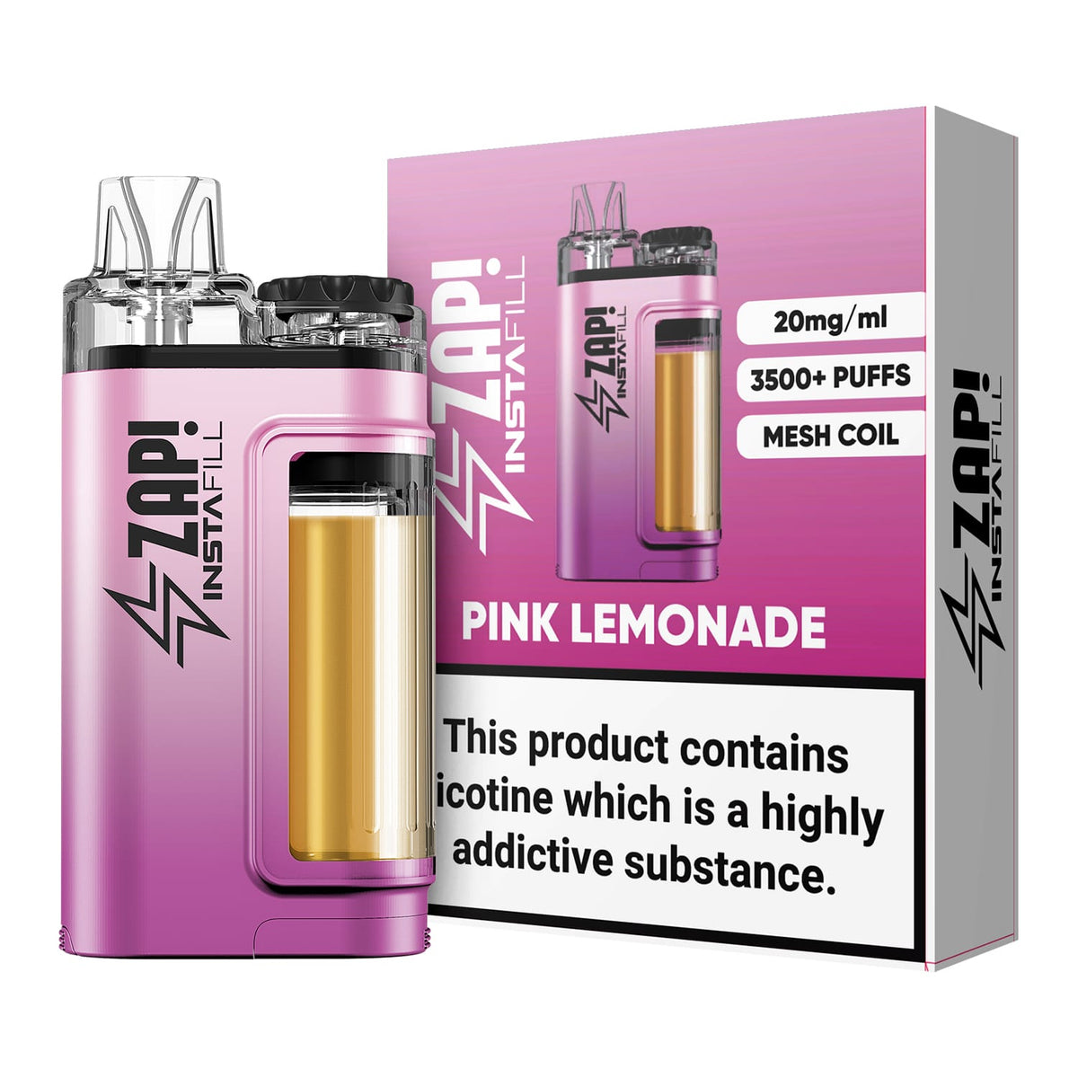 Buy Bulk Zap! Instafill 3500 Puffs Disposable Pod Vape Kit Box Of 10 - Vape Wholesale Mcr